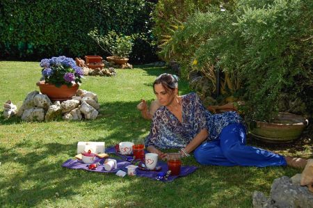 L'abitazione di Nina Soldano, il giardino